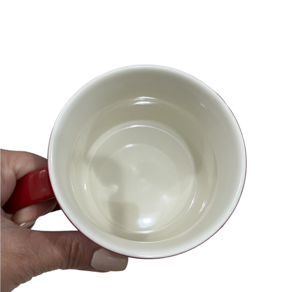Never used 2012 Starbucks red and white porcelain coffee mug - Picture 4 of 8